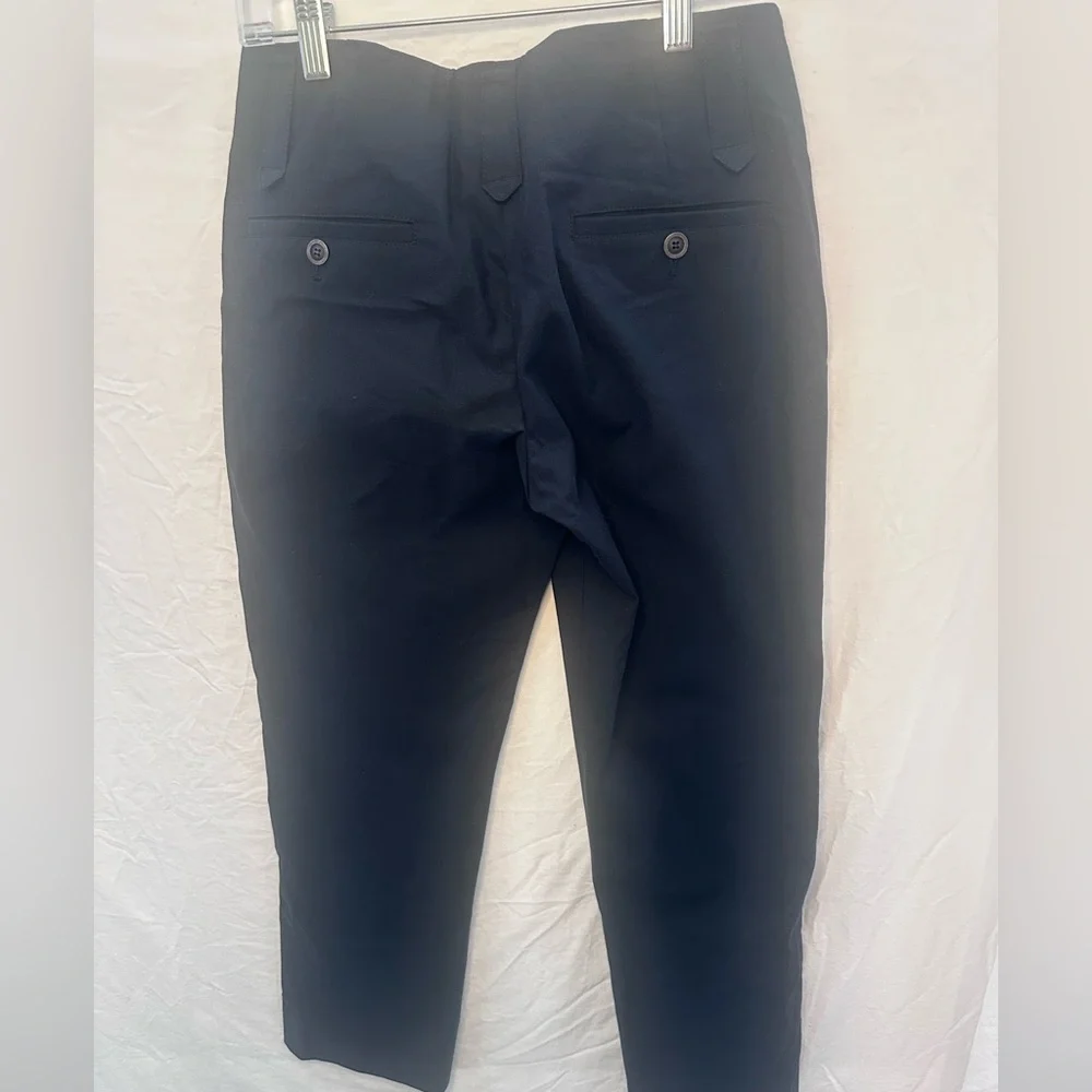 Gunex Made in Italy Black Tailored Ankle Pants Button Hem Size US 2 - Picture 9 of 12